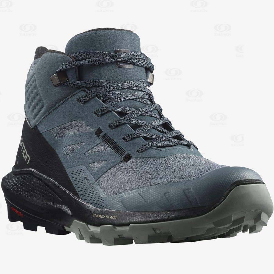 Silver Women's Salomon OUTPULSE MID GORE-TEX Waterproof Shoes | USA-M2196