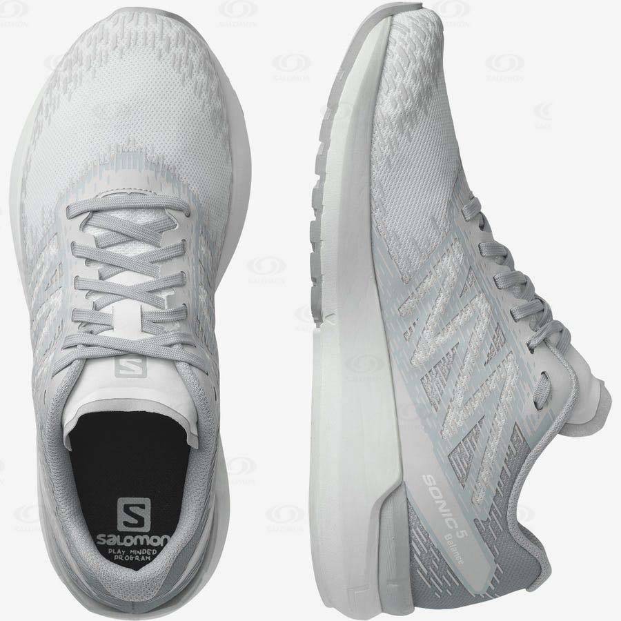 Silver Women's Salomon SONIC 5 BALANCE Running Shoes | USA-S1772