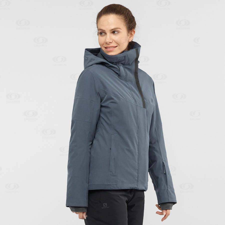 Silver Women's Salomon SPEED Insulated Jackets | USA-L2257