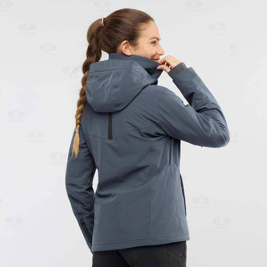 Silver Women's Salomon SPEED Insulated Jackets | USA-L2257