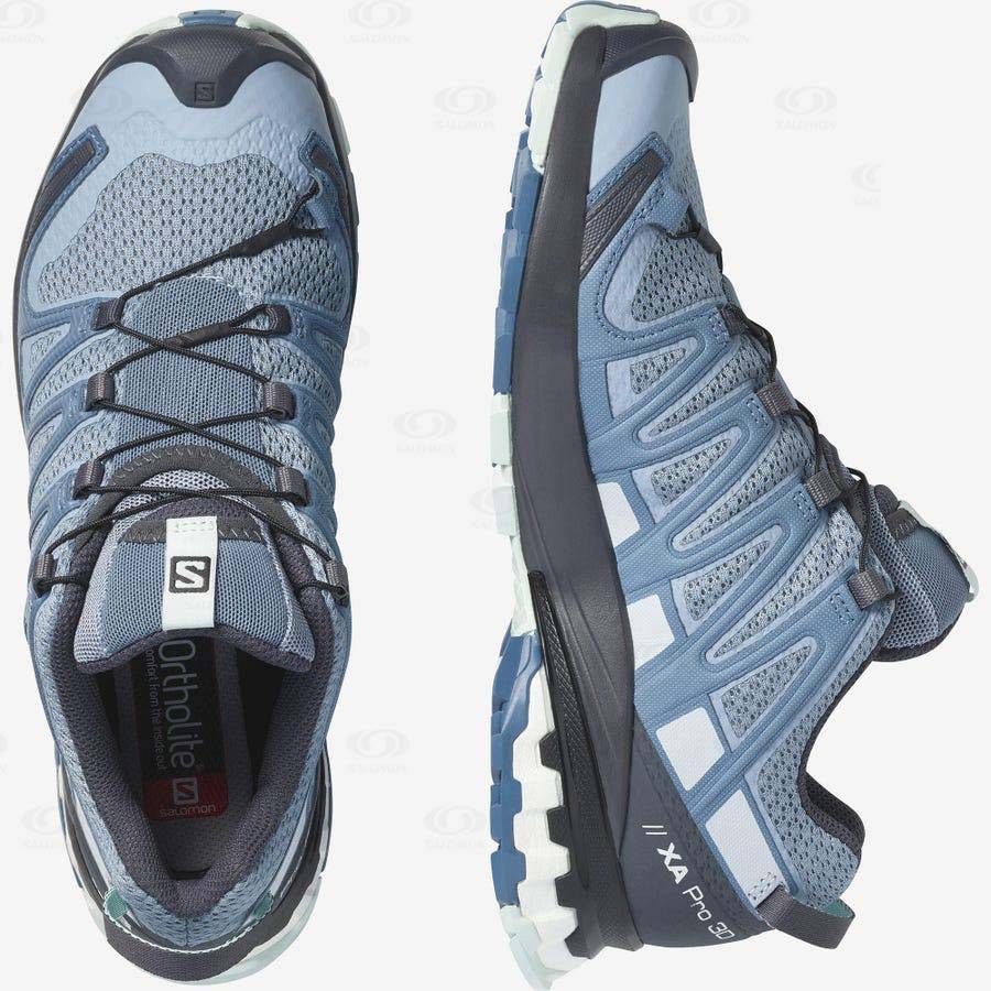 Silver Women's Salomon XA PRO 3D v8 Trail Running Shoes | USA-A1304