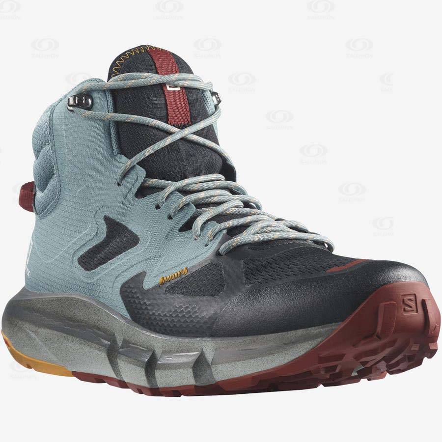 Turquoise Men's Salomon PREDICT HIKE MID GORE-TEX Hiking Boots | USA-M1412