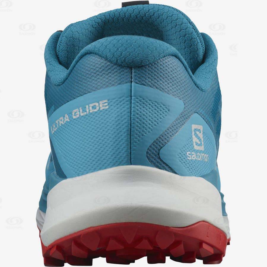 Turquoise Men's Salomon ULTRA GLIDE Trail Running Shoes | USA-A2053