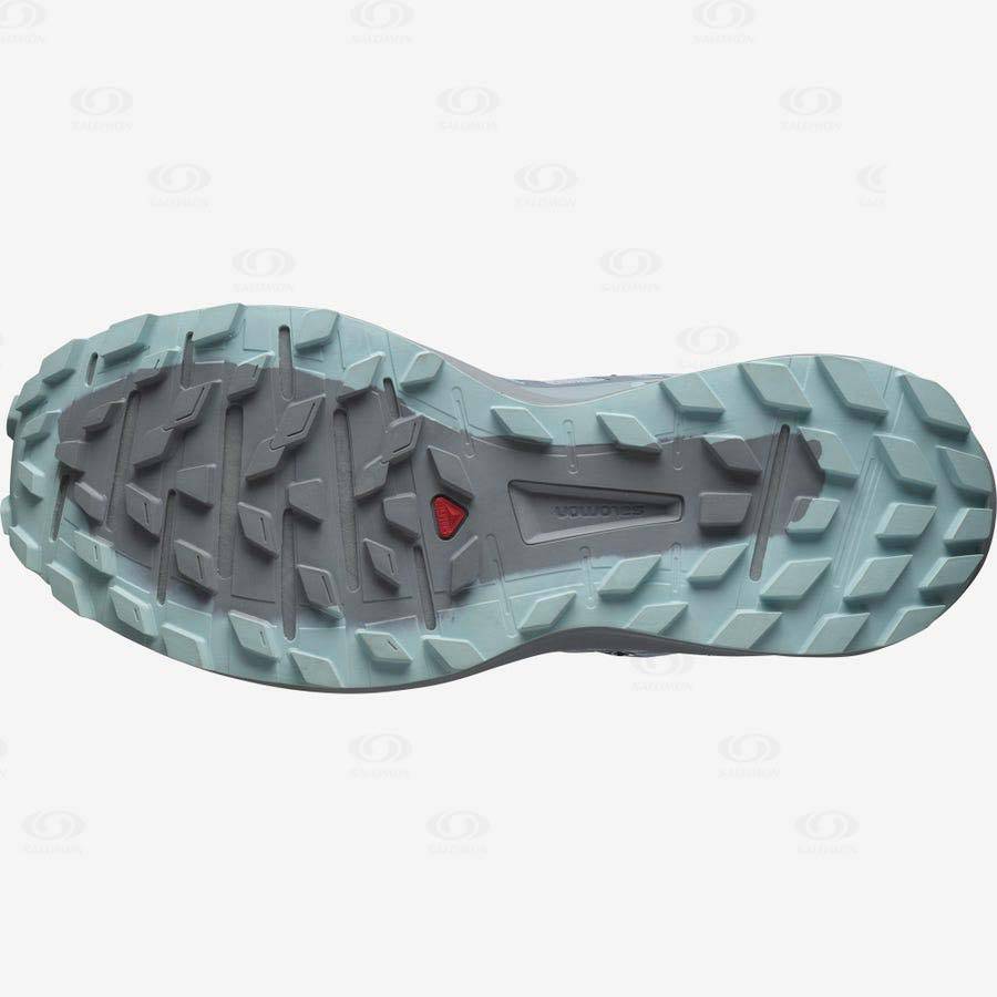 Turquoise Women's Salomon SENSE RIDE 4 GORE-TEX INVISIBLE FIT Waterproof Shoes | USA-O1138