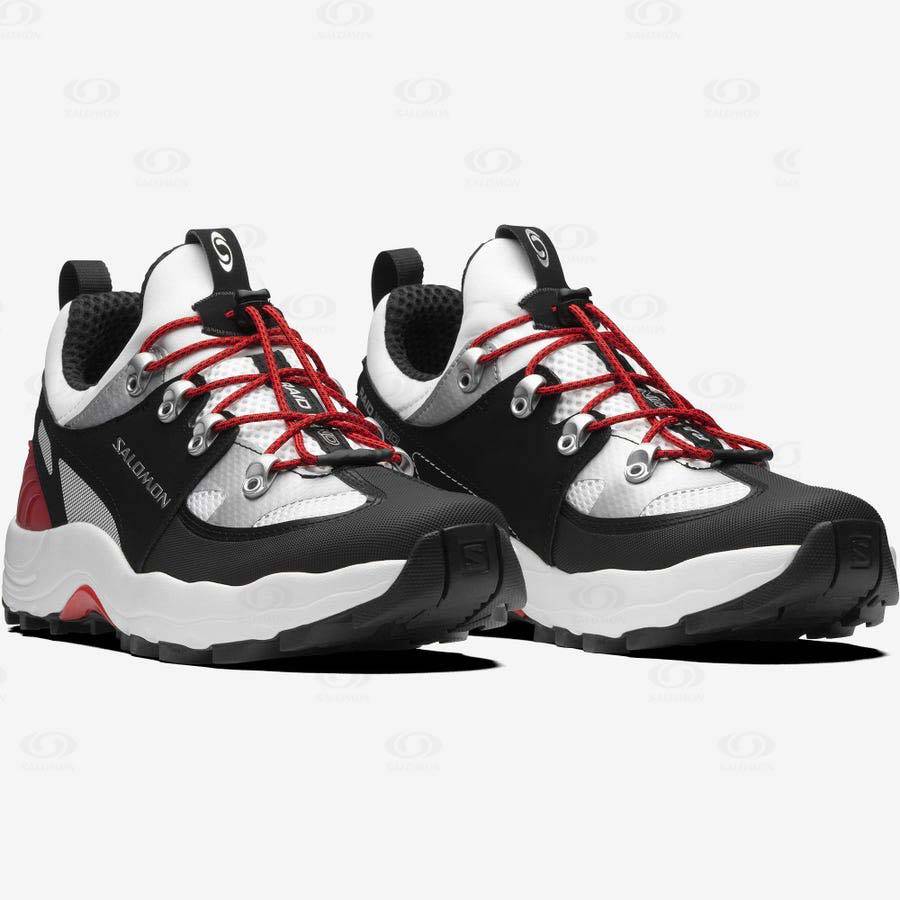 White / Black Men's Salomon RAID WIND Sneakers | USA-O1343