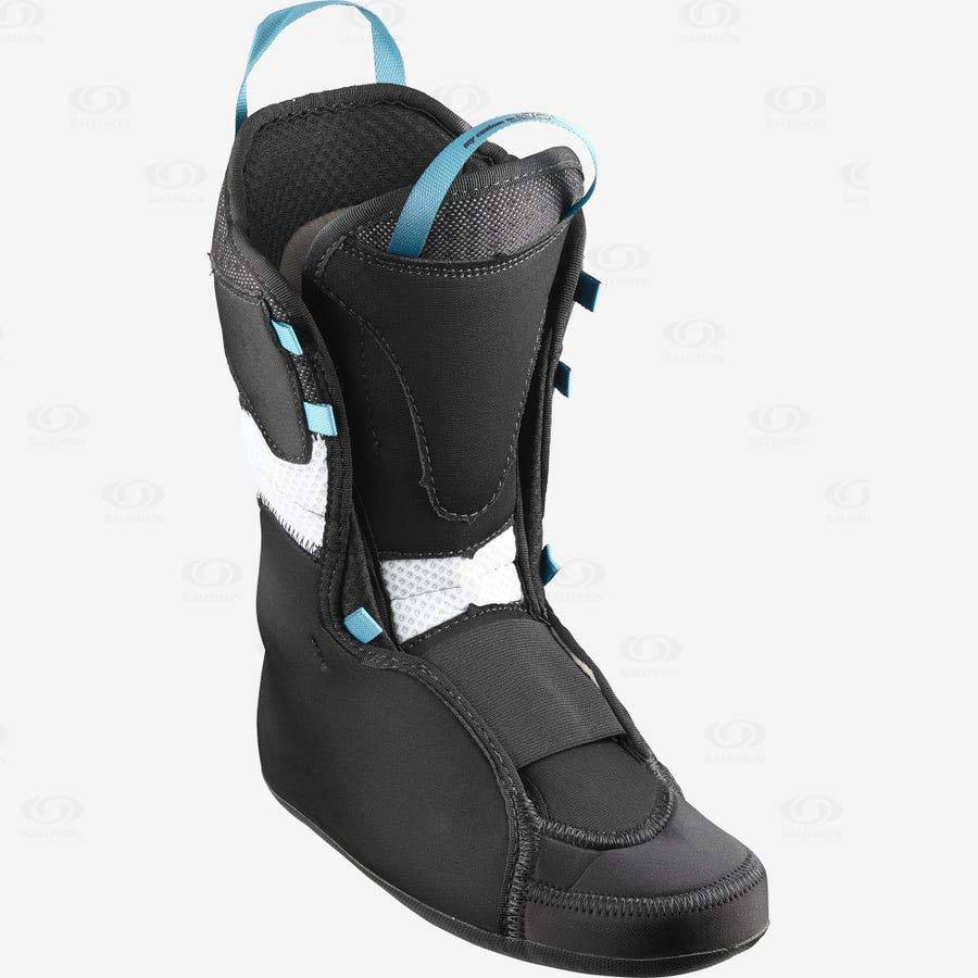 White / Blue Women's Salomon MTN EXPLORE Ski Boots | USA-L1494