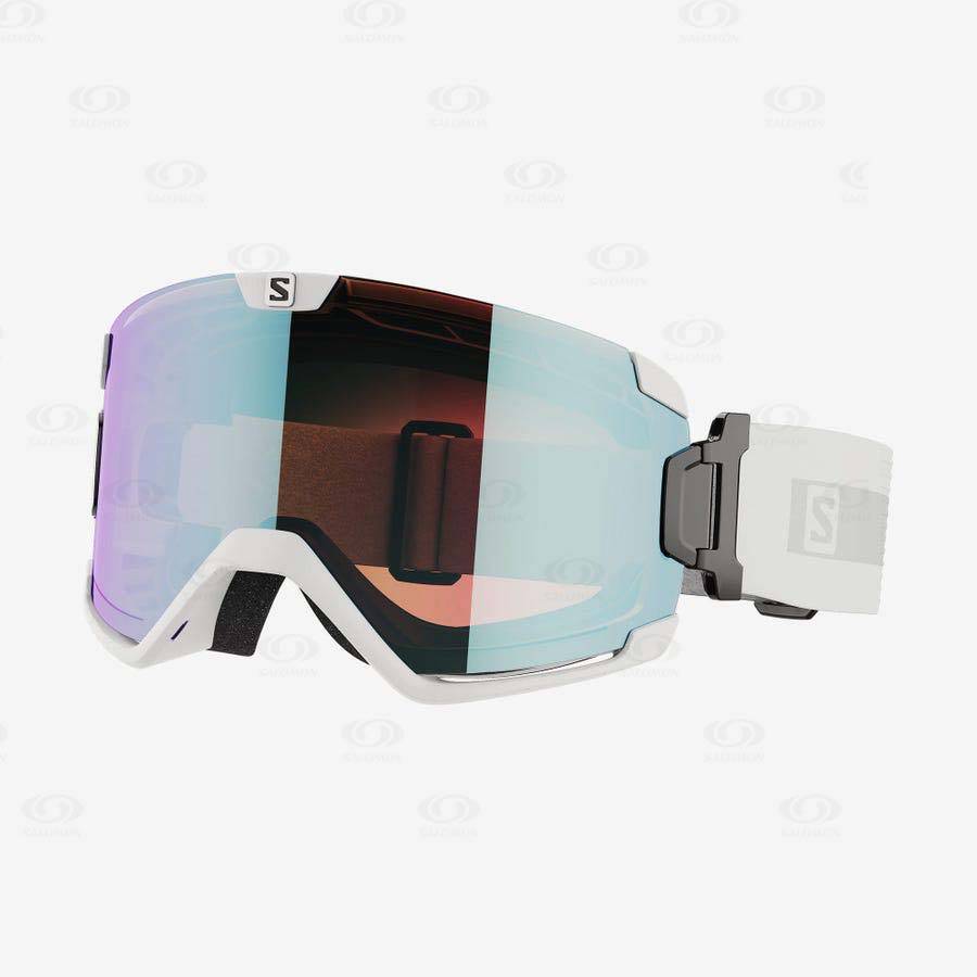 White Men\'s Salomon COSMIC PHOTOCHROMIC Goggles | USA-W1850