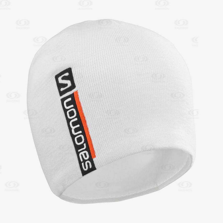 White Men\'s Salomon GRAPHIC Hats | USA-M1104