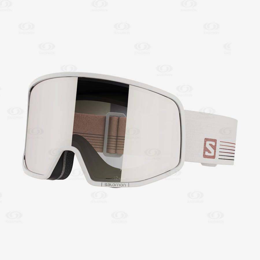 White Men\'s Salomon LO FI MULTILAYER Goggles | USA-M1139