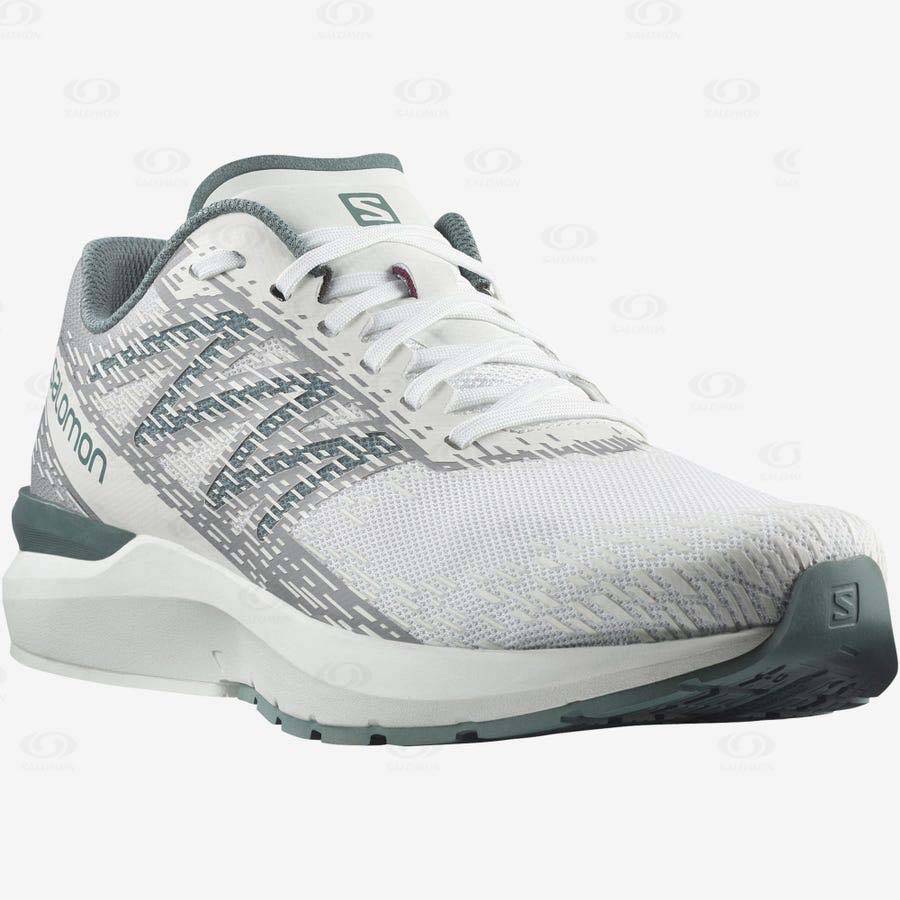 White Men's Salomon SONIC 5 BALANCE Running Shoes | USA-S2409