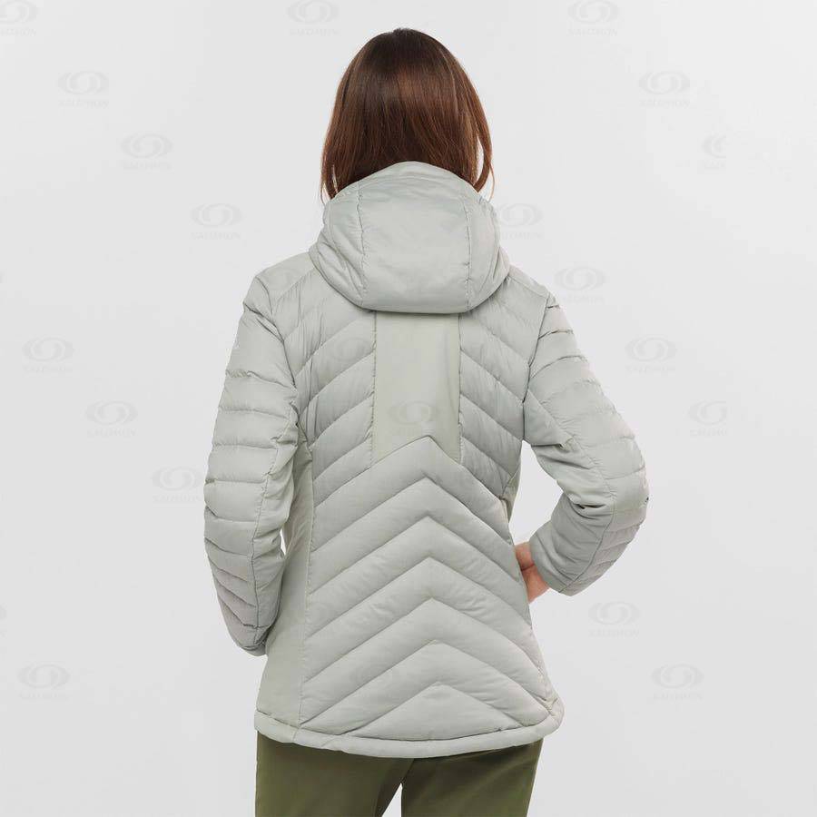 White Women's Salomon ESSENTIAL XWARM DOWN Insulated Jackets | USA-O1721