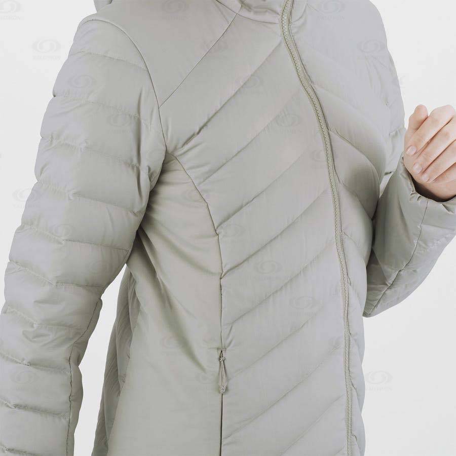 White Women's Salomon ESSENTIAL XWARM DOWN Insulated Jackets | USA-O1721