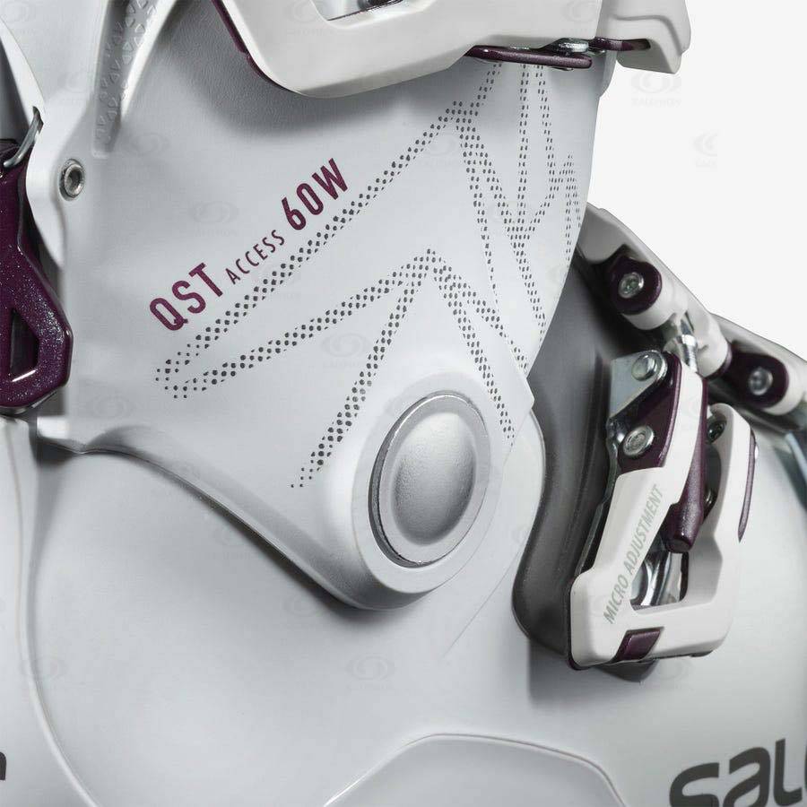 White Women's Salomon QST ACCESS 60 Ski Boots | USA-N2478