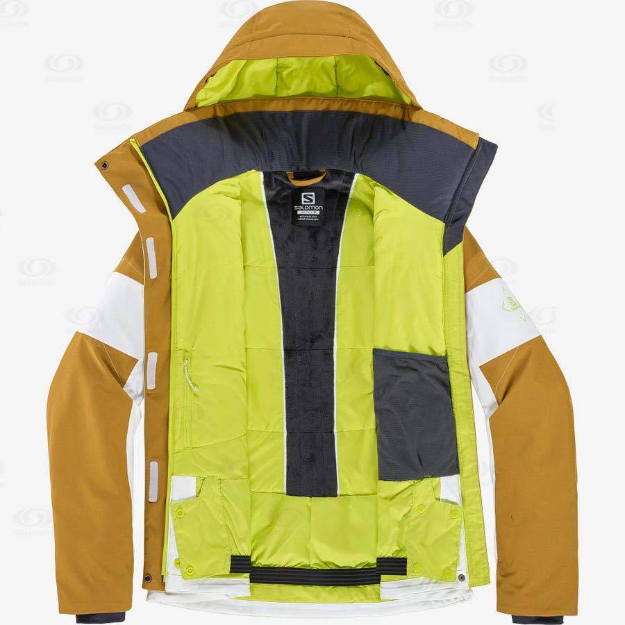 White Women's Salomon SPEED Insulated Jackets | USA-S2206