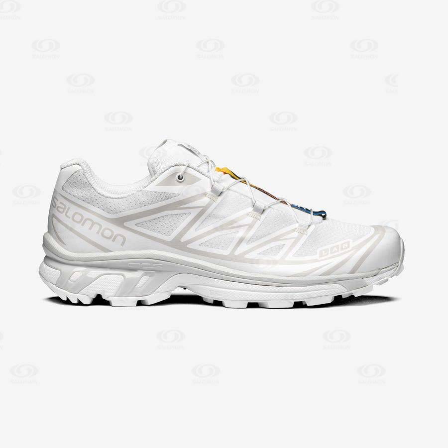 White Women\'s Salomon XT-6 Sneakers | USA-O1278