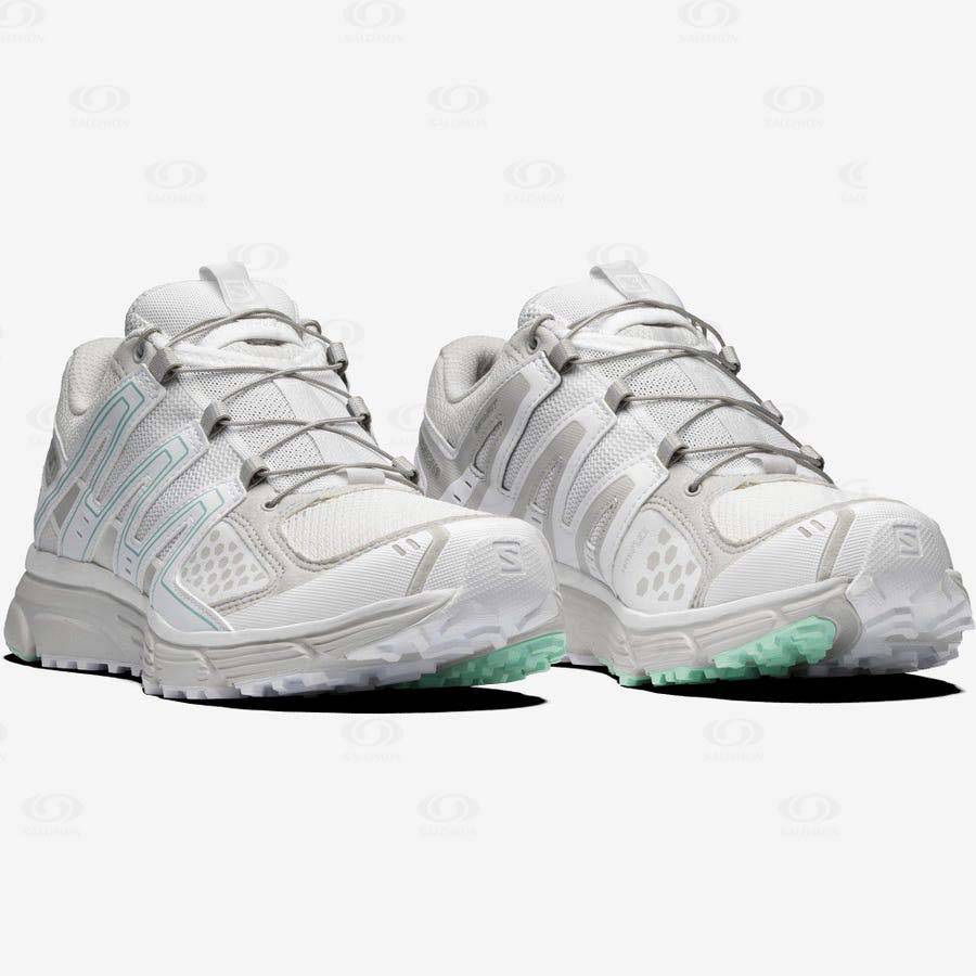 White Women's Salomon X-MISSION 3 Sneakers | USA-L1886