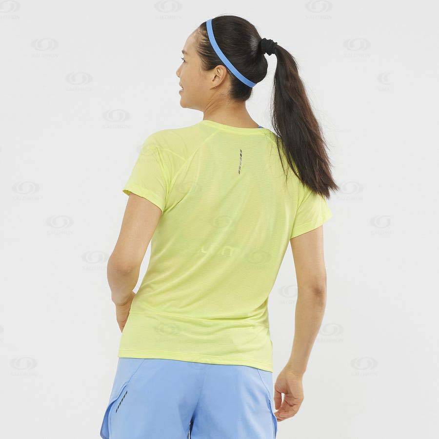 Ye Women's Salomon CROSS RUN T Shirts | USA-M2595