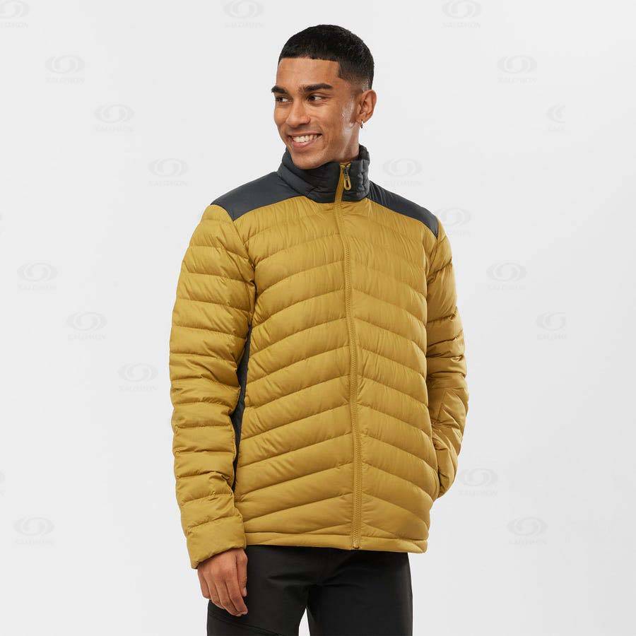 Yellow Men's Salomon ESSENTIAL XWARM DOWN Insulated Jackets | USA-O2183