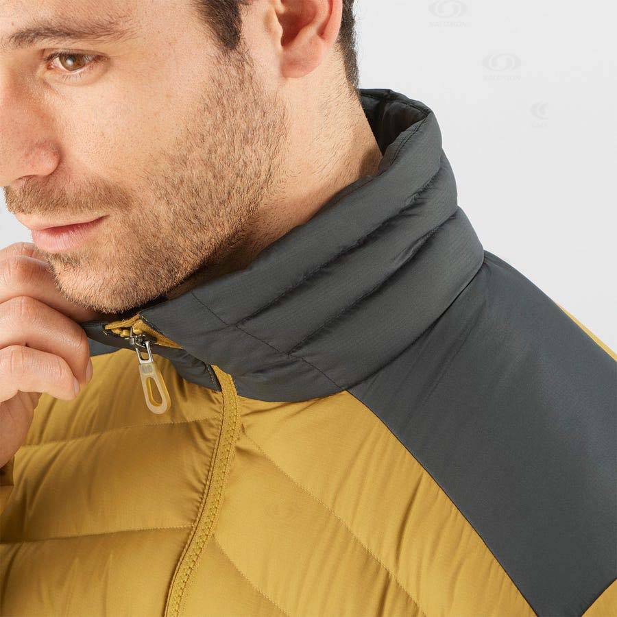 Yellow Men's Salomon ESSENTIAL XWARM DOWN Insulated Jackets | USA-O2183