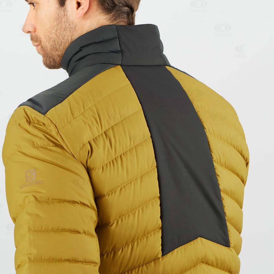 Yellow Men's Salomon ESSENTIAL XWARM DOWN Insulated Jackets | USA-O2183