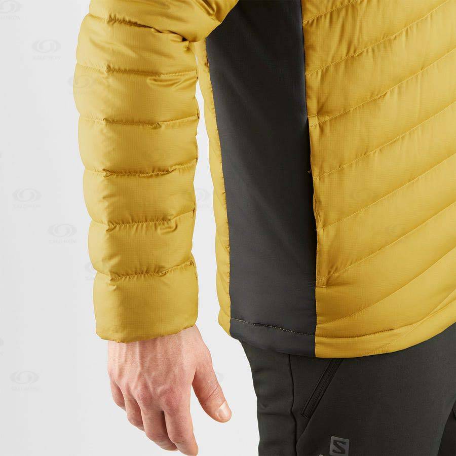 Yellow Men's Salomon ESSENTIAL XWARM DOWN Insulated Jackets | USA-O2183