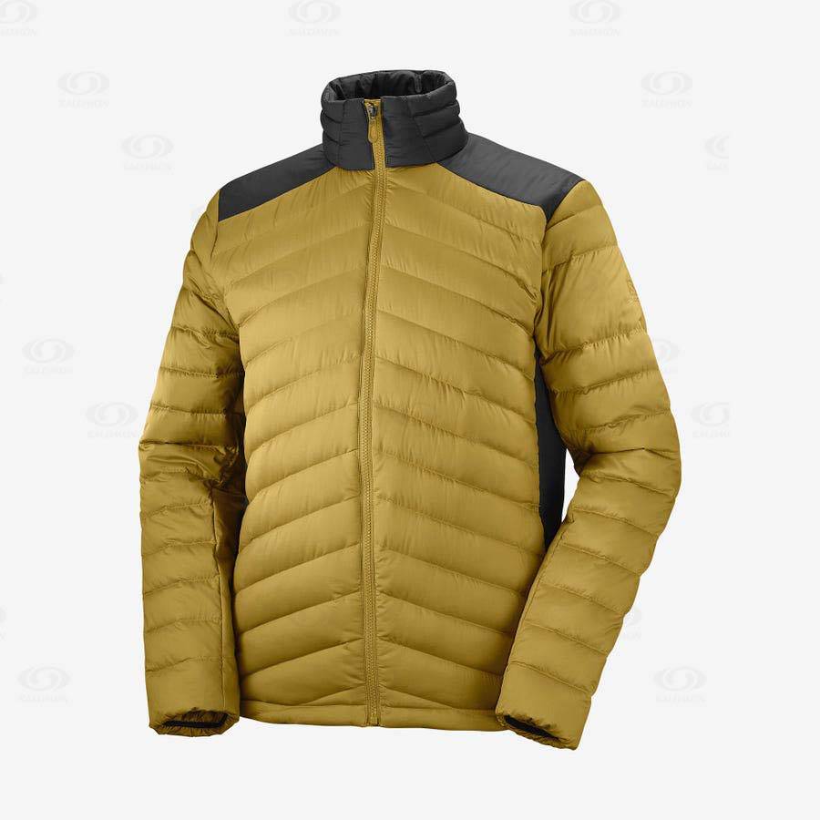 Yellow Men\'s Salomon ESSENTIAL XWARM DOWN Insulated Jackets | USA-O2183