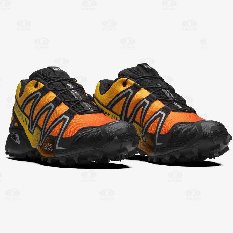 Yellow Men's Salomon SPEEDCROSS 3 GRADIENT Sneakers | USA-M2329