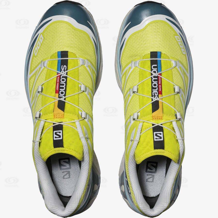 Yellow Men's Salomon XT-6 ADVANCED Sneakers | USA-N1260