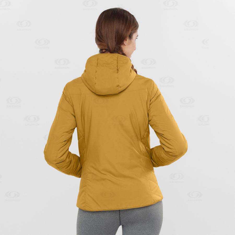 Yellow Women's Salomon OUTRACK INSULATED Insulated Jackets | USA-L2516