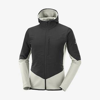 Aqua Men's Salomon OUTLINE WARM HYBRID Hoodie | USA-O2519