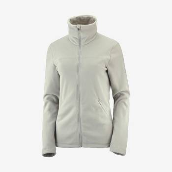 Beige Women's Salomon ESSENTIAL COSY FLEECE Hoodie | USA-S2297