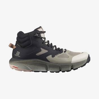 Beige Women's Salomon PREDICT HIKE MID GORE-TEX Waterproof Shoes | USA-O1096