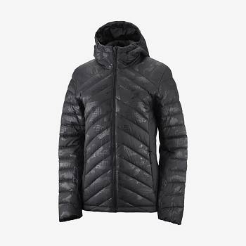 Black / Black Women's Salomon ESSENTIAL XWARM DOWN Insulated Jackets | USA-L1039