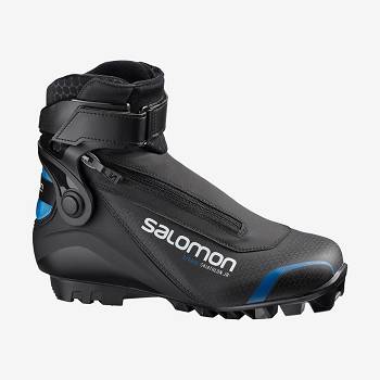 Black / Blue Kids' Salomon S/RACE SKIATHLON PILOT JUNIOR Ski Boots | USA-S1765