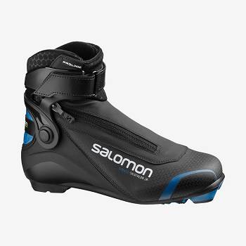 Black / Blue Kids' Salomon S/RACE SKIATHLON JUNIOR PROLINK Ski Boots | USA-W3030