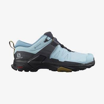 Black / Blue Women's Salomon X ULTRA 4 GORE-TEX Waterproof Shoes | USA-A1710