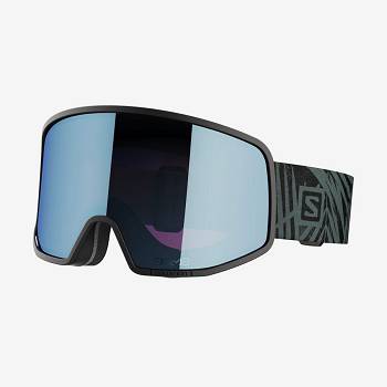 Black / Grey Men's Salomon LO FI SIGMA Goggles | USA-A2438