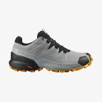 Black / Grey Men's Salomon SPEEDCROSS 5 GORE-TEX Trail Running Shoes | USA-wN1316