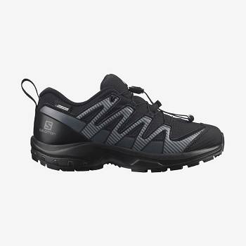 Black Kids' Salomon XA PRO V8 CLIMASALOMON™ Waterproof Shoes | USA-L1641