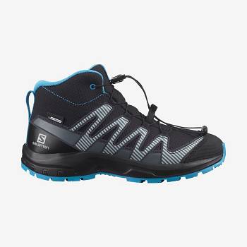 Black Kids' Salomon XA PRO V8 MID CLIMASALOMON™ Waterproof Shoes | USA-O1658