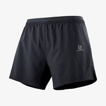 Black Men's Salomon CROSS 5'' Shorts | USA-O2440