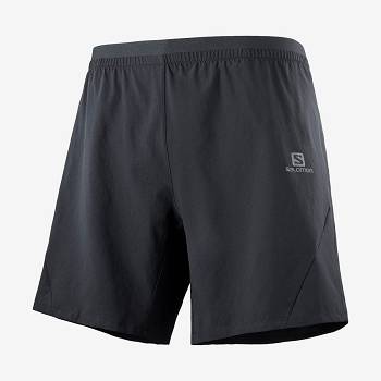 Black Men's Salomon CROSS 7'' Shorts | USA-L1599