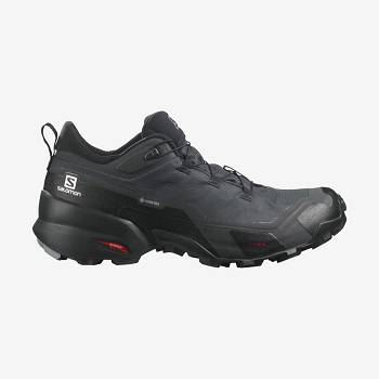 Black Men's Salomon CROSS HIKE GORE-TEX Hiking Shoes | USA-A1472