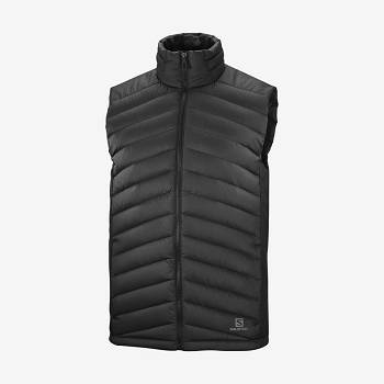 Black Men's Salomon ESSENTIAL XWARM DOWN Insulated Jackets | USA-O1586