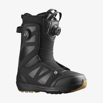 Black Men's Salomon LAUNCH BOA SJ BOA Ski Boots | USA-N2576