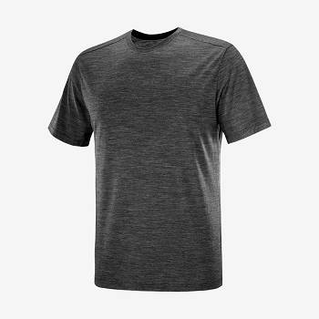 Black Men's Salomon OUTLIFE MERINO BLEND T Shirts | USA-N1533