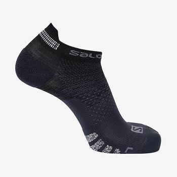 Black Men's Salomon PREDICT LOW Socks | USA-M2602