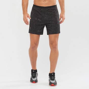 Black Men's Salomon SENSE 5 Shorts | USA-W1280