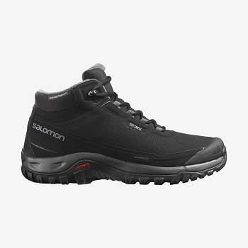 Black Men's Salomon SHELTER CLIMASALOMON™ Waterproof Boots | USA-W1380