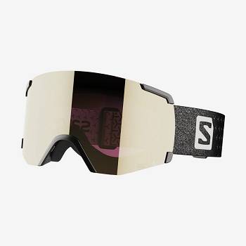 Black Men's Salomon S/VIEW SIGMA Goggles | USA-O2288